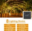 Picture of Solar Fairy Lights Outdoor |LED Solar String Lights Garden 8 Modes Copper Wire Fairy Lights Decorative String Lights