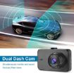 Picture of Car Dash Camera Front & Rear Supports SD Card Up to 128GB Full HD 1080P 4.0" DVR Dashboard Camera