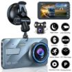 Picture of Dash Cam Front and Rear with SD Card 1296P FHD DVR 170° Wide Angle Dashboard Camera