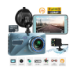 Picture of Super HD 1296P Dual Lens Car Dash Cam 4.0" FHD Screen Vehicle Black Box DVR Waterproof With SD Card
