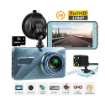 Picture of Super HD 1296P Dual Lens Car Dash Cam 4.0" FHD Screen Vehicle Black Box DVR Waterproof With SD Card