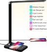 Picture of LED Desk Lamp with Wireless Charger, USB Charging Port,  Table Lamp with 10 Brightness Level