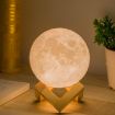 Picture of  3D Moon Lamp UK, 11.9 cms - Moon Night Light for Kids, Women, Home Decor & Gifting, Wooden Base