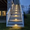 Picture of Outdoor Solar-Powered Deck Lights for Fence, Patio, Stairs, and Pathway-Warm White(Pack of 12)