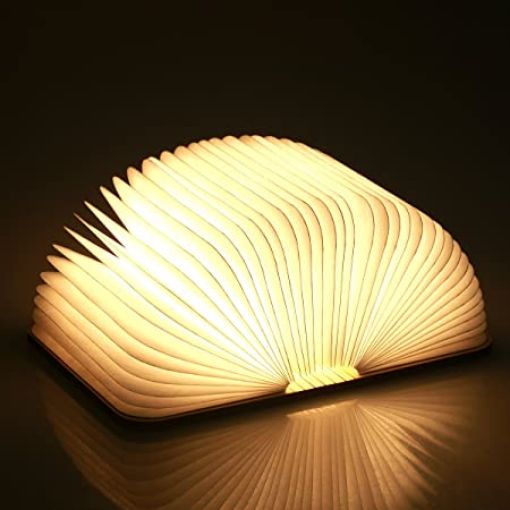 Picture of LED Book Light Wooden Folding Lamp | Table Book Lamp Night Light Perfect for Home, Office & Room Decor 