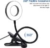 Picture of  Versatile Clip-On LED Lamp for Reading, Studying, and Gaming - 3 Color Modes, Eye-Care Desk Light for Bed - Black|Pack Of 2|