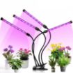 Picture of 80 LEDs  Clip-On Desk Grow Lamp, 4-Head Plant Grow Lights Full Spectrum for Indoor Plants, Auto ON & Off with 3/9/12H Timer