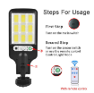 Picture of 2200W LED Solar Power PIR Motion Sensor Wall Light Outdoor Garden Security Lamp