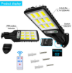 Picture of 2200W LED Solar Power PIR Motion Sensor Wall Light Outdoor Garden Security Lamp