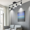 Picture of LED Ceiling Light Rotatable, 4 Way Adjustable Modern Ceiling Spotlights( Matte Black)