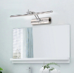 Picture of LED Bathroom Mirror Light Splash Proof Mirror Lamp Bathroom Mirror Wall Lights With Switch Adjustable Angle Stainless Steel 5W Cool White