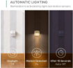 Picture of Stick-On Night Light, Warm White LED, Motion Sensor, Energy Efficient, Compact, 3-Pack