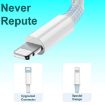 Picture of USB to Lightning Cable For Fast Charging and Data Transfer Compatible With Apple iPhone- White (1M)