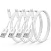 Picture of USB to Lightning Cable For Fast Charging and Data Transfer Compatible With Apple iPhone- White (1M)