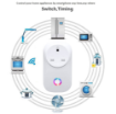 Picture of Smart Plug WiFi Socket Monitor Timing Function Tuya SmartLife APP Control , White