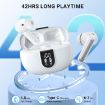 Picture of Bluetooth 5.3 Wireless Earbuds: 42H Playtime, 4-Mic ENC, HiFi Stereo, Mini LED Display, Touch Control, IP6 Waterproof