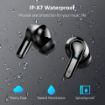 Picture of Bluetooth 5.3 Wireless Earbuds: 40H Playtime, Deep Bass, Noise Cancelling, IP7 Waterproof, LED Display