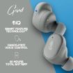 Picture of Grind In-Ear Wireless Earbuds, 40 Hr Battery, Skull-iQ, Alexa Enabled, Microphone, Light Grey/Blue