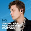 Picture of Grind In-Ear Wireless Earbuds, 40 Hr Battery, Skull-iQ, Alexa Enabled, Microphone, Light Grey/Blue