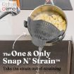 Picture of Kitchen Snap N' Strain - Silicone Clip-On Colander, Heat Resistant Drainer for Vegetables and Pasta Noodles, Pots, And Pans - Grey