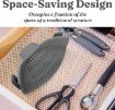 Picture of Kitchen Snap N' Strain - Silicone Clip-On Colander, Heat Resistant Drainer for Vegetables and Pasta Noodles, Pots, And Pans - Grey