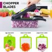 Picture of 12 in 1 Vegetable Chopper, Multifunctional Mandoline Slicer Dicer Household Kitchen Manual Julienne Grater Cutter 