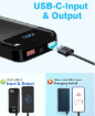Picture of Power Bank 27,000mAh, PD3.0 QC4.0 22.5W Fast Charging PD20W USB C PowerBank Portable Charger With LCD Display