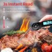 Picture of Digital Meat Thermometer, Instant Read Food Thermometer with Backlight LCD Screen, Foldable Long Probe & Auto 